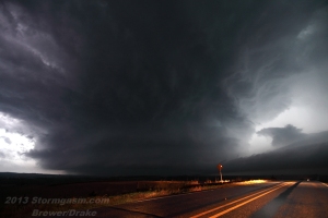 Image of incredible supercell structure from Pierson, IA tornadic supercell shot several miles W of Quimby looking SW